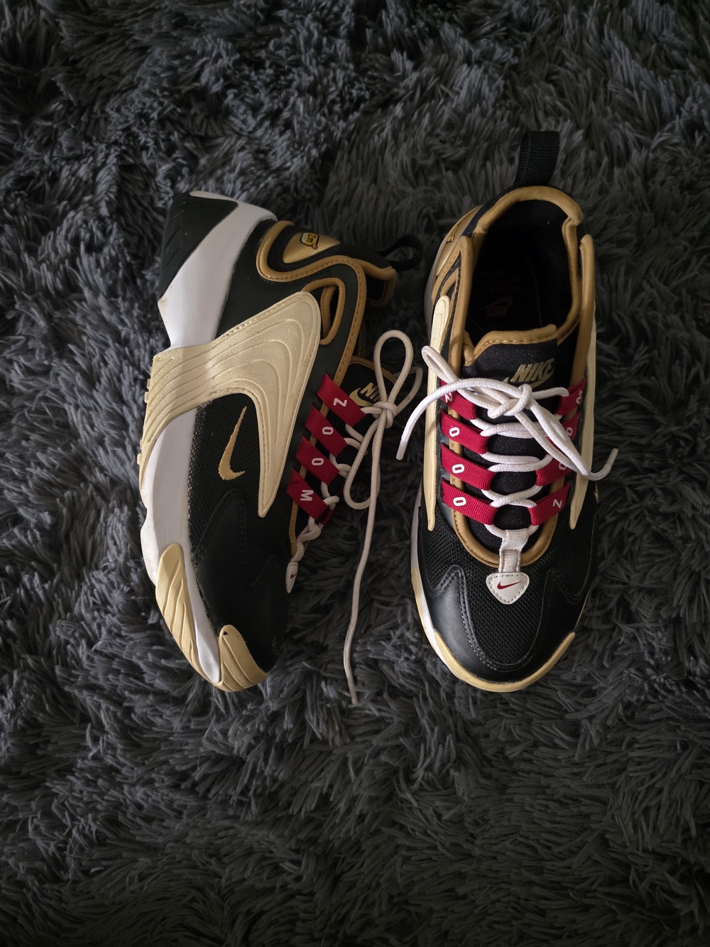Nike Zoom 2K 'Icon Clash - Black,Red Metallic Gold